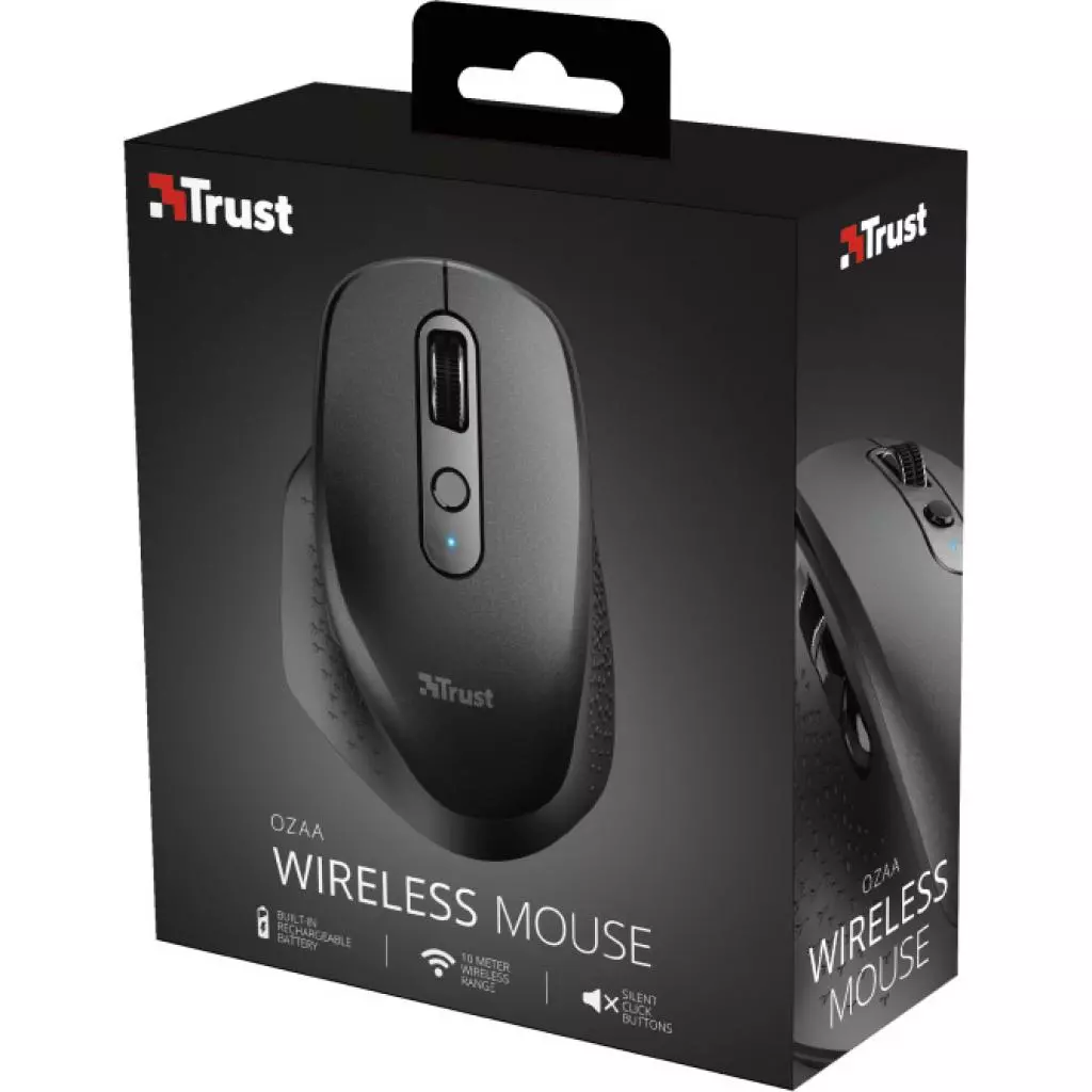 Мышка Trust Ozaa Rechargeable Black (23812) - 3 Мышка Trust Ozaa Rechargeable Black (23812) - 3
