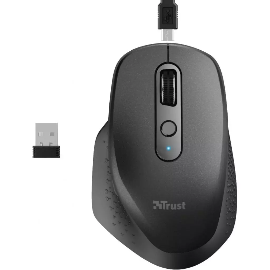 Мышка Trust Ozaa Rechargeable Black (23812) - 7 Мышка Trust Ozaa Rechargeable Black (23812) - 7