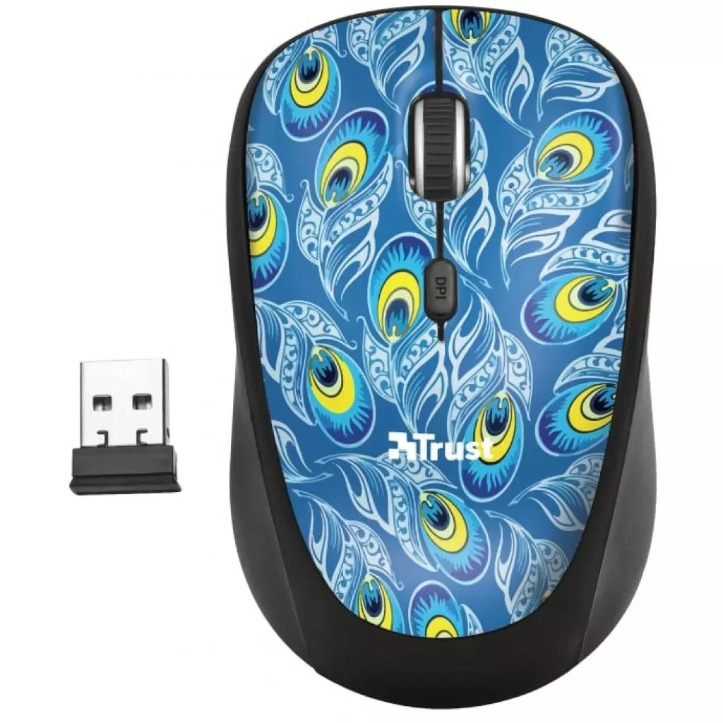 Мышка Trust Yvi Wireless Peacock (23388) - 1 Мышка Trust Yvi Wireless Peacock (23388) - 1
