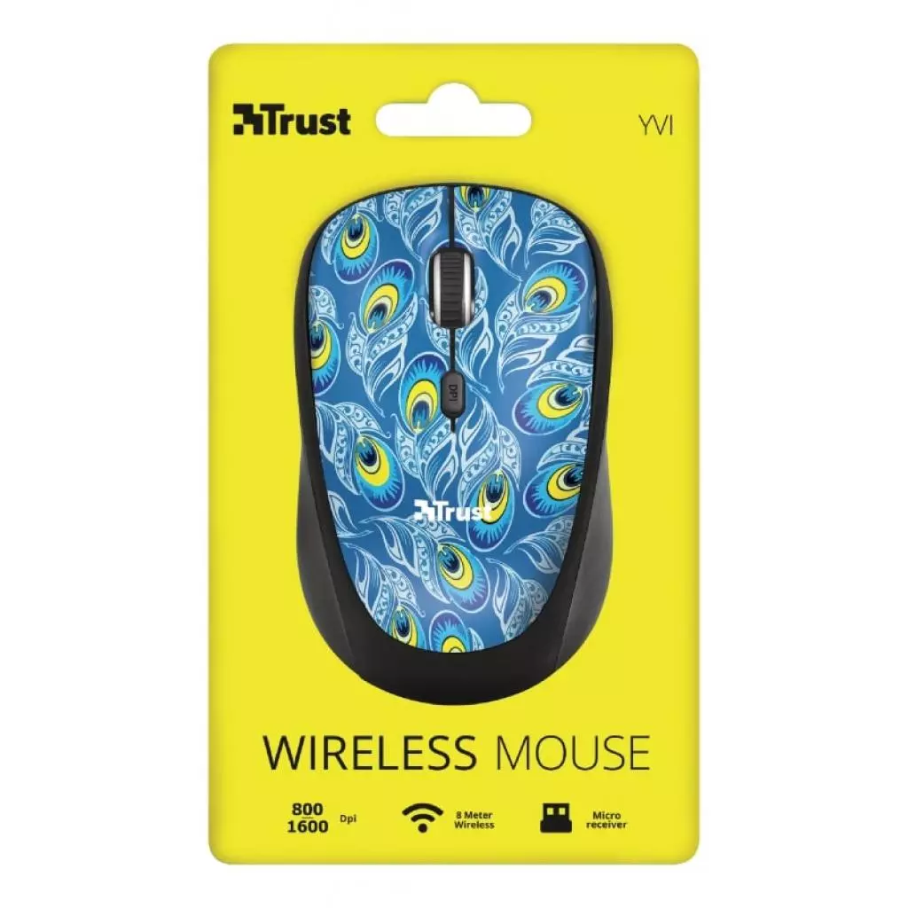 Мышка Trust Yvi Wireless Peacock (23388) - 4 Мышка Trust Yvi Wireless Peacock (23388) - 4