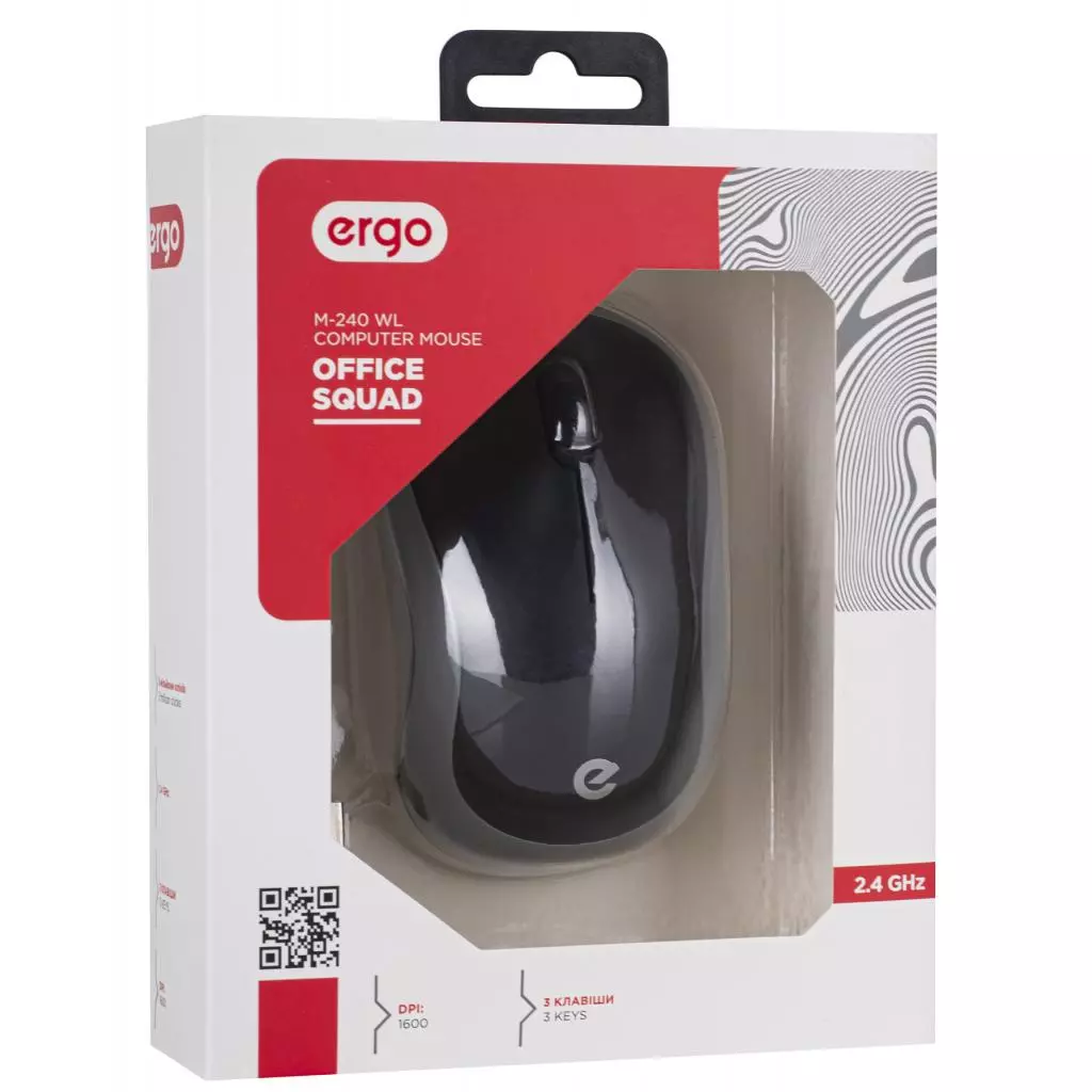 Мышка Ergo М-240 WL Black/Grey (М-240 WL) - 7