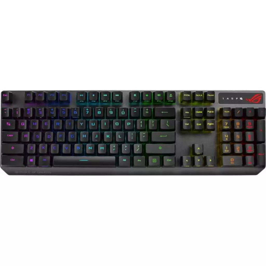 Клавиатура ASUS ROG Strix Scope RX Red Ru USB (90MP0240-BKRA00)