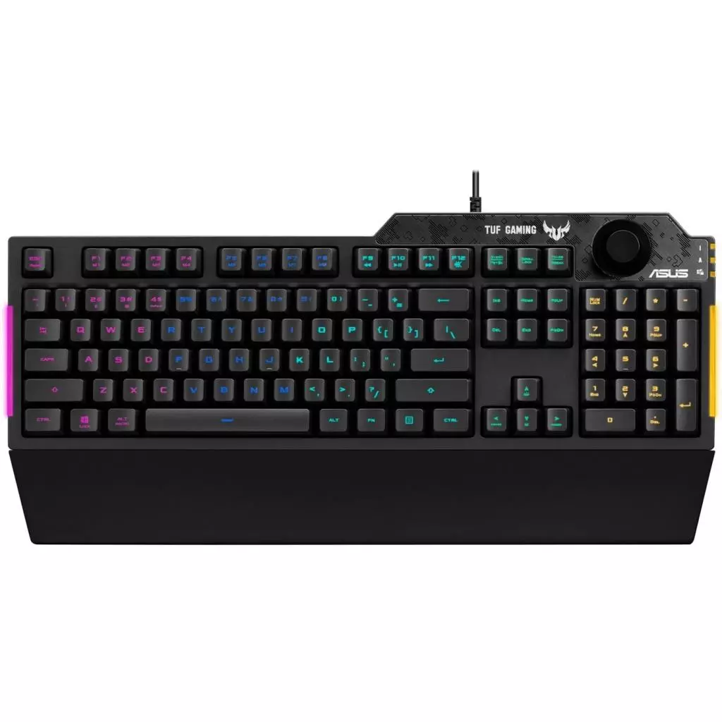 Клавиатура ASUS TUF Gaming K1 USB Black Ru (90MP01X0-BKRA00) - 1 Клавиатура ASUS TUF Gaming K1 USB Black Ru (90MP01X0-BKRA00) - 1