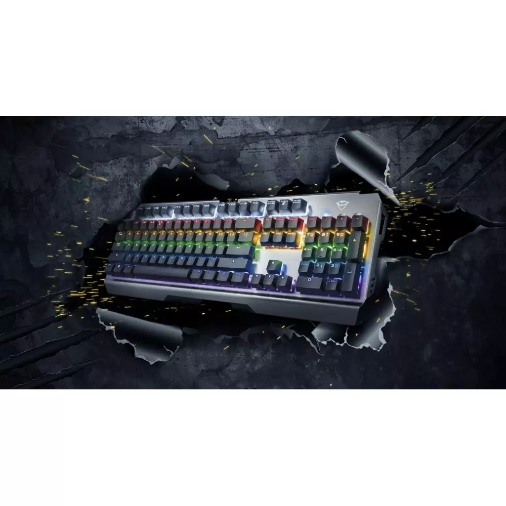 Клавиатура Trust GXT877 Scarr Mechanical RU Cherry MX Red USB (23723) - 6 Клавиатура Trust GXT877 Scarr Mechanical RU Cherry MX Red USB (23723) - 6