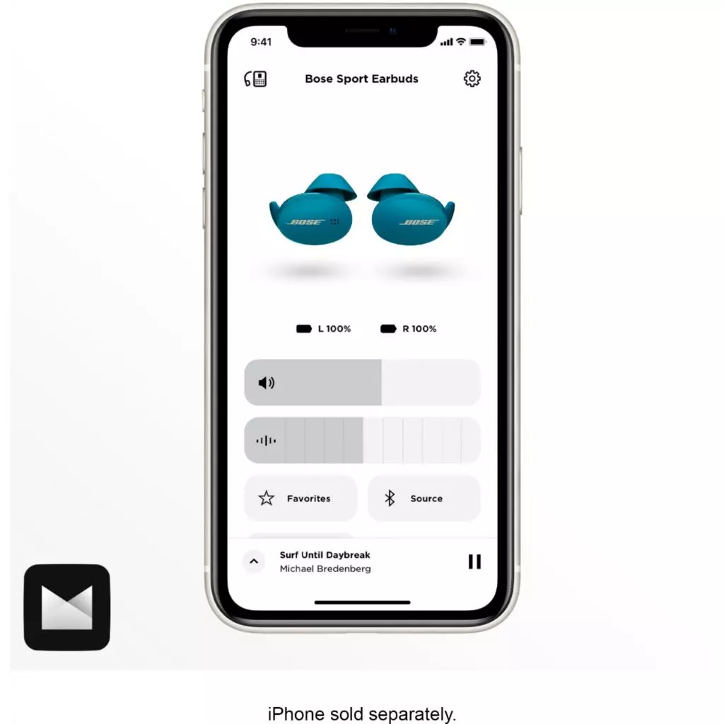 Наушники Bose Sport Earbuds Baltic Blue (805746-0020) - 9