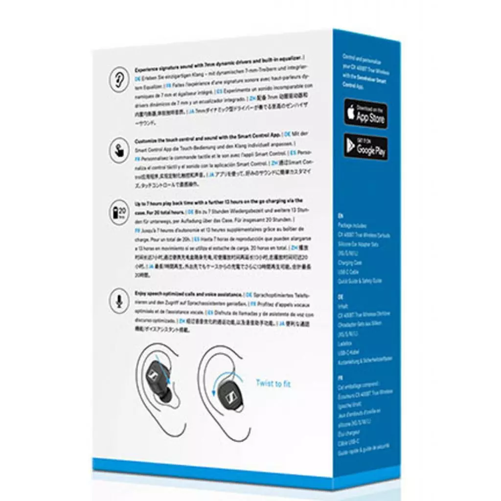 Наушники Sennheiser CX 400BT True Wireless Black (508900) - 6 Наушники Sennheiser CX 400BT True Wireless Black (508900) - 6