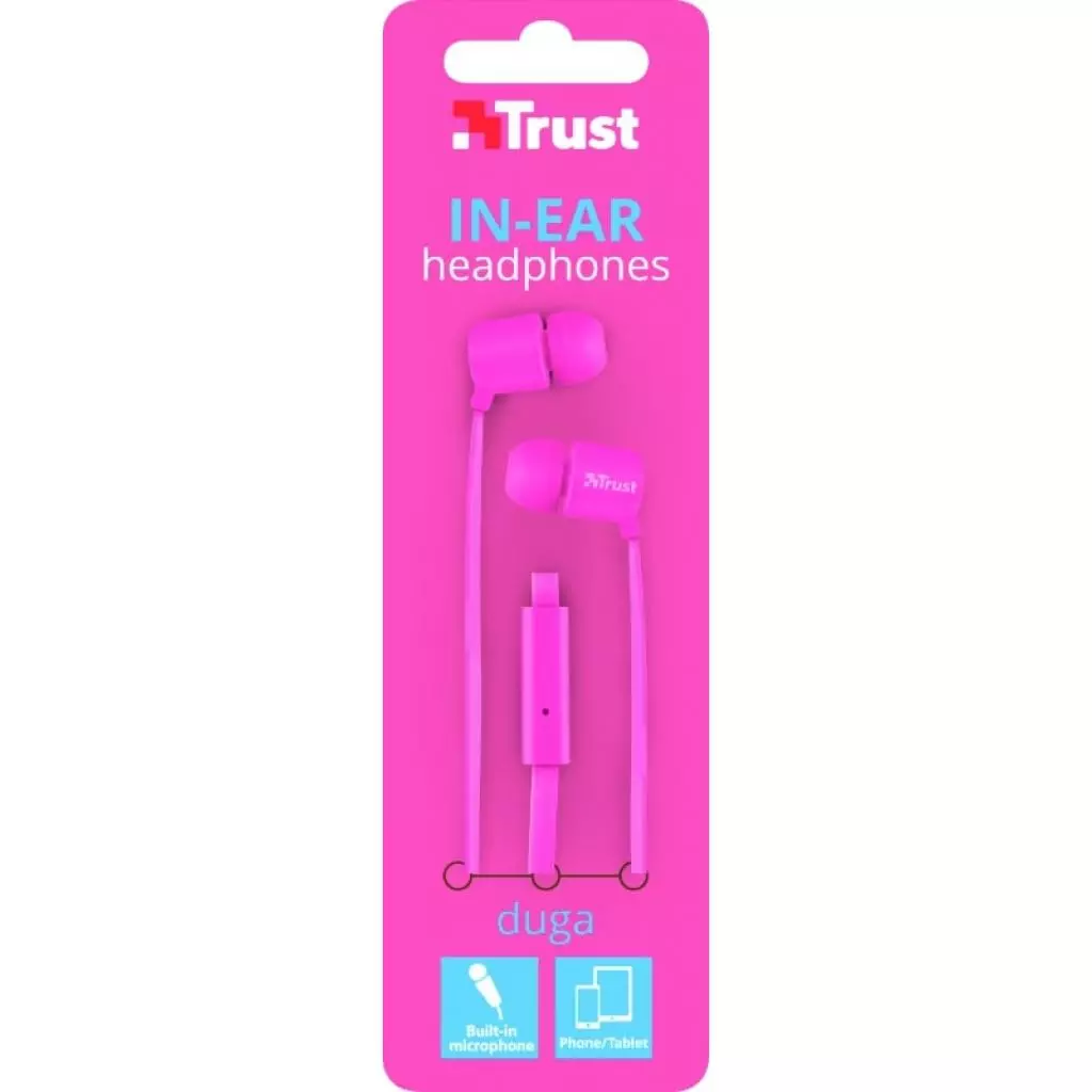 Наушники Trust Duga Mic Pink (22109) - 3 Наушники Trust Duga Mic Pink (22109) - 3
