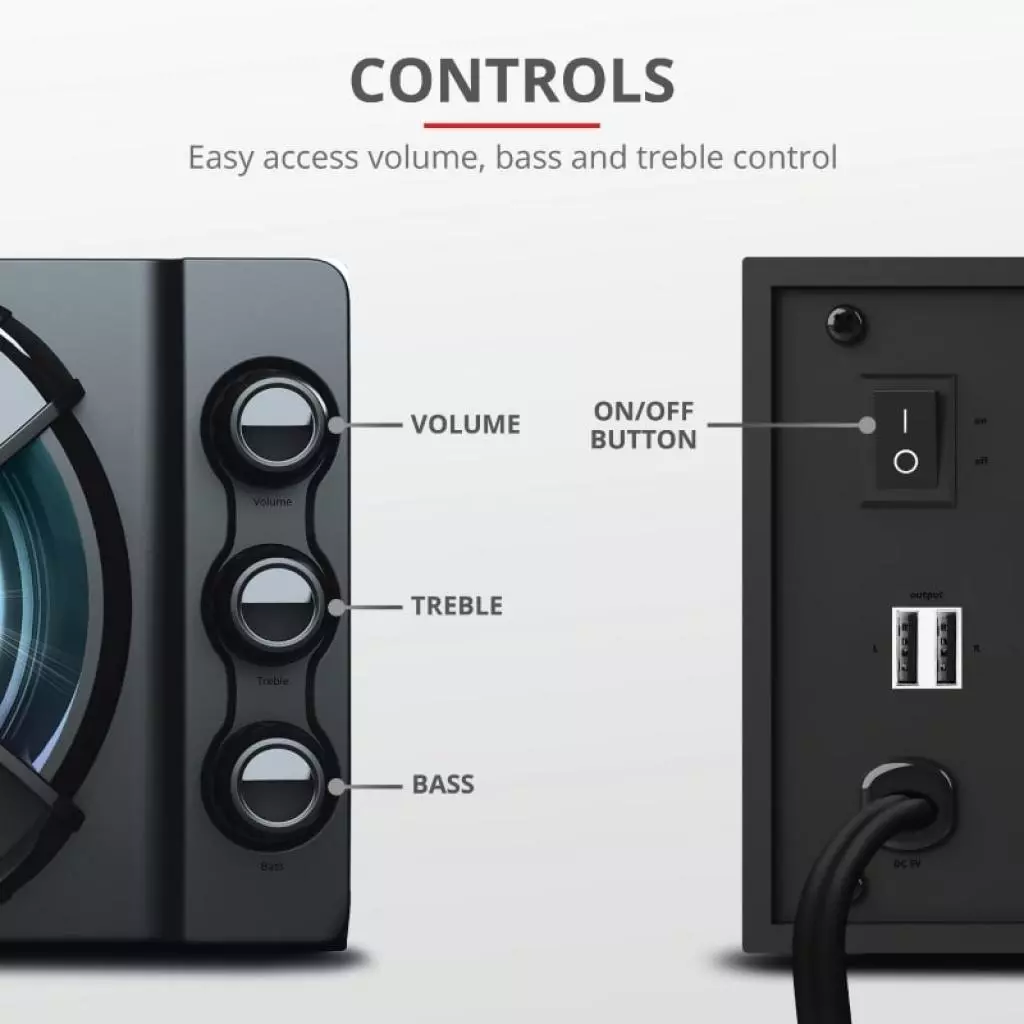 Акустическая система Trust Ziva RGB Black (23644) - 10 Акустическая система Trust Ziva RGB Black (23644) - 10