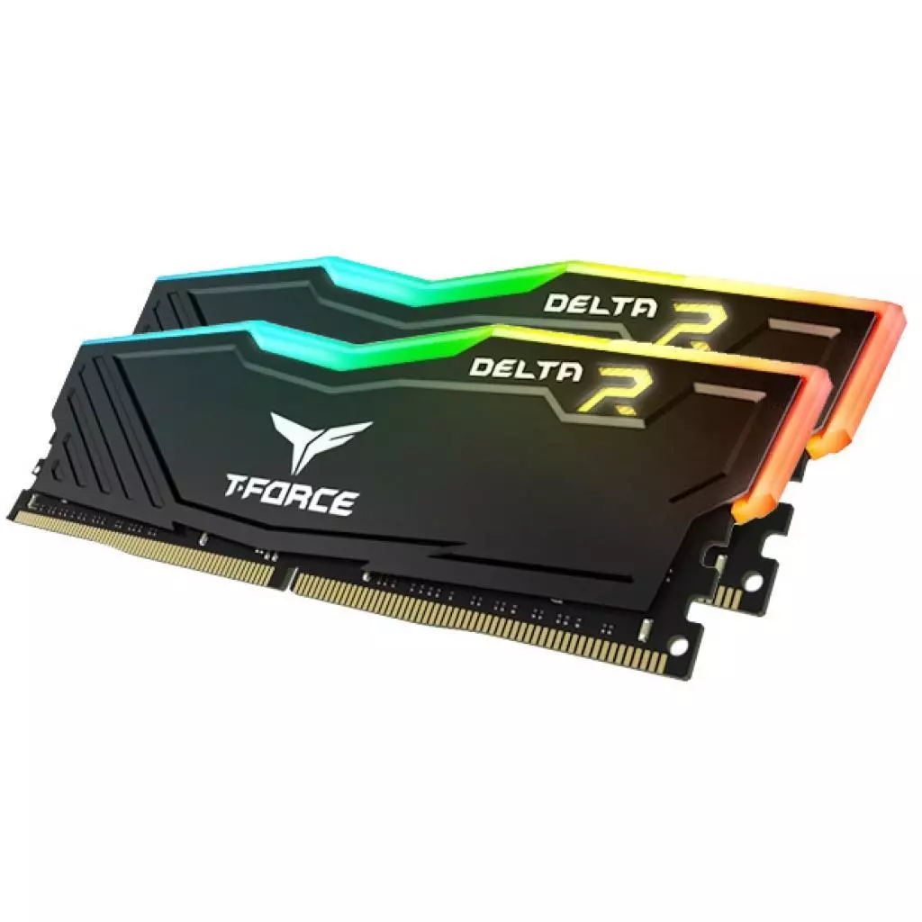 Модуль памяти для компьютера DDR4 16GB (2x8GB) 3200 MHz T-Force Delta Black ARGB Team (TF3D416G3200HC16CDC01) - 1 Модуль памяти для компьютера DDR4 16GB (2x8GB) 3200 MHz T-Force Delta Black ARGB Team (TF3D416G3200HC16CDC01) - 1