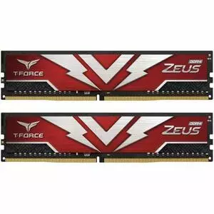 Модуль памяти для компьютера DDR4 16GB (2x8GB) 2666 MHz T-Force Zeus Red Team (TTZD416G2666HC19DC01)
