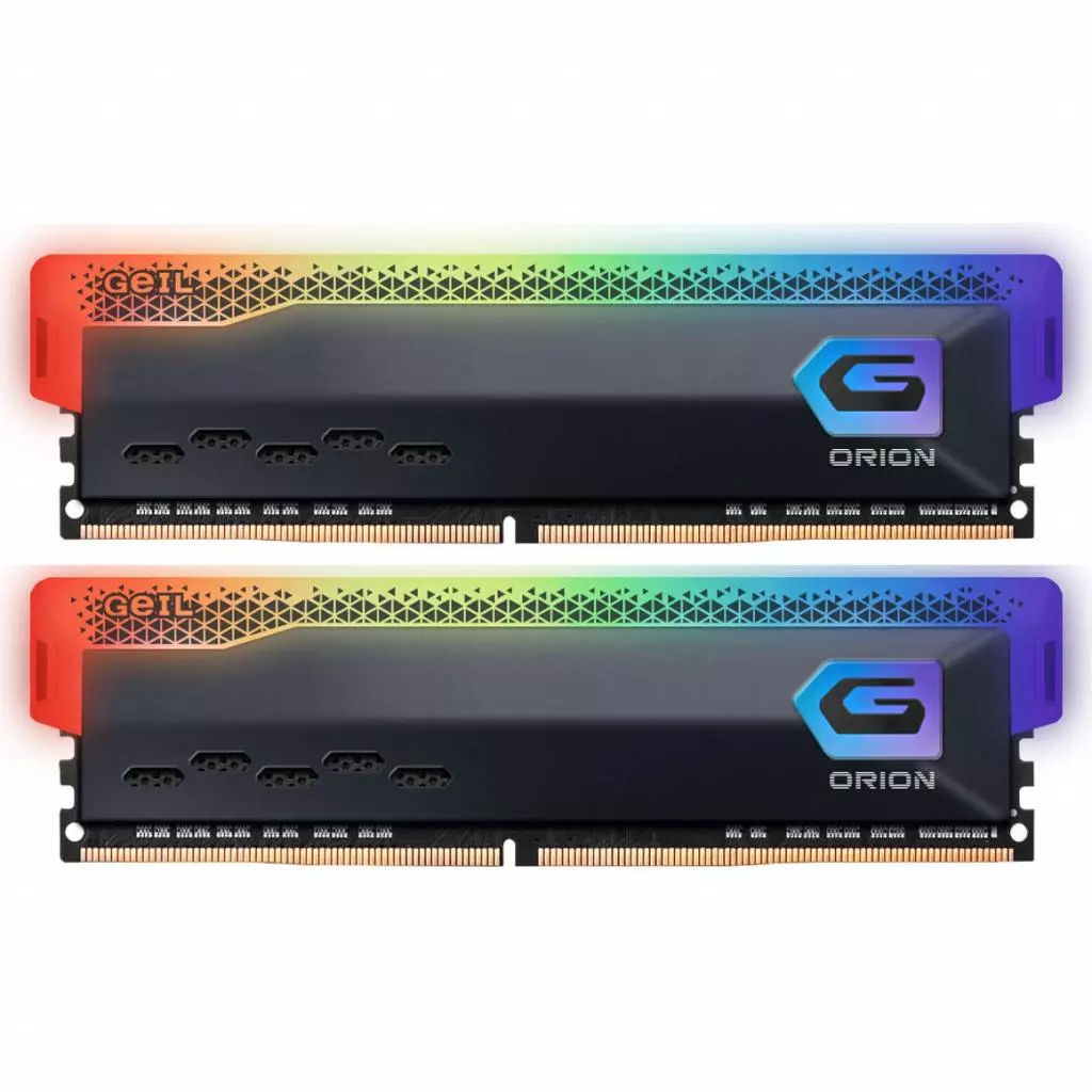 Модуль памяти для компьютера DDR4 32GB (2x16GB) 3200 MHz Orion RGB Titanium Gray Geil (GOSG432GB3200C16BDC)