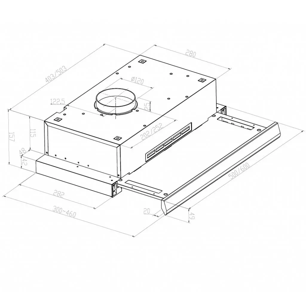 Вытяжка кухонная Pyramida TLX1-60 WH - 10 Вытяжка кухонная Pyramida TLX1-60 WH - 10