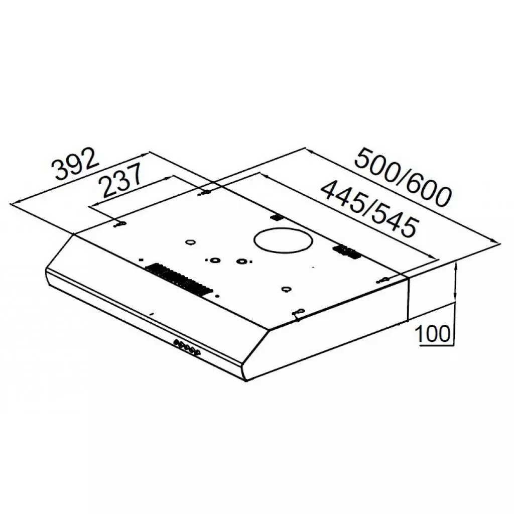 Вытяжка кухонная Pyramida UX 50 IV - 10 Вытяжка кухонная Pyramida UX 50 IV - 10