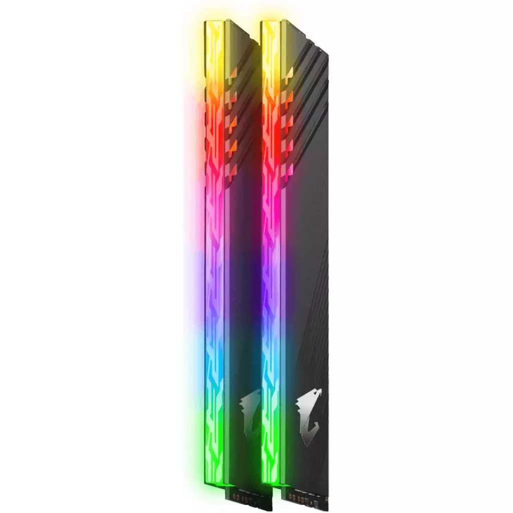 Модуль памяти для компьютера DDR4 16GB (2x8GB) 3200 MHz RGB Fusion 2.0 AORUS GIGABYTE (GP-ARS16G32) - 2 Модуль памяти для компьютера DDR4 16GB (2x8GB) 3200 MHz RGB Fusion 2.0 AORUS GIGABYTE (GP-ARS16G32) - 2