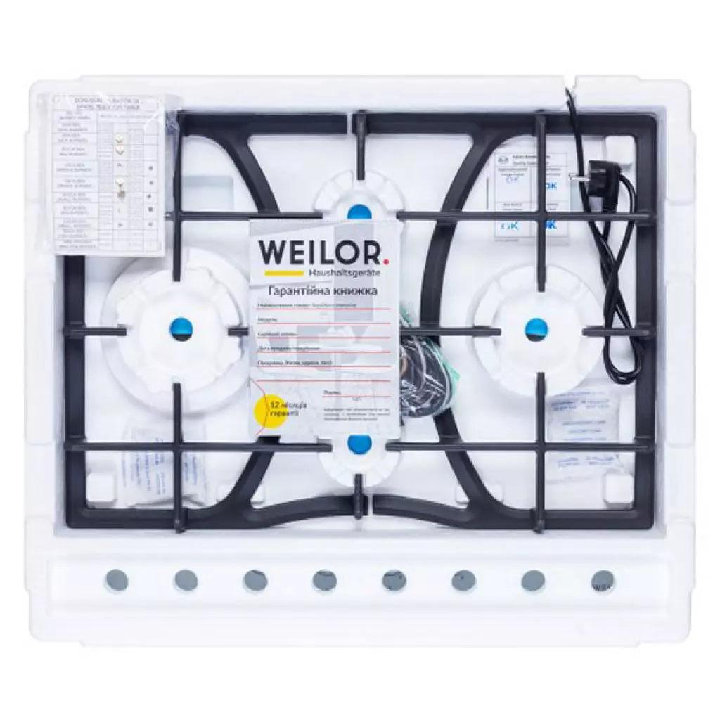 Варочная поверхность Weilor GM W 614 WH - 11 Варочная поверхность Weilor GM W 614 WH - 11
