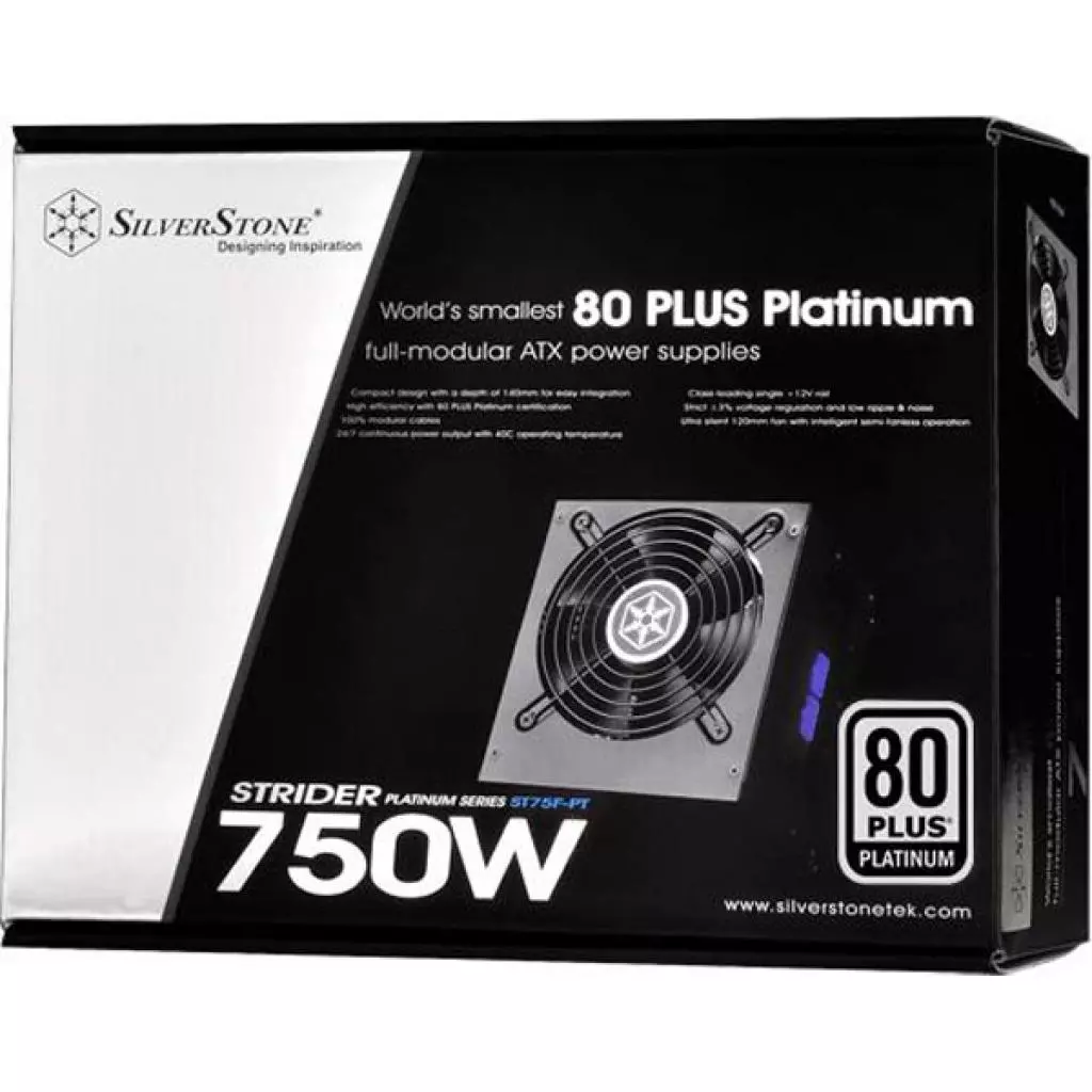 Блок питания Silver Stone 750W STRIDER (SST-ST75F-PT) - 8 Блок питания Silver Stone 750W STRIDER (SST-ST75F-PT) - 8