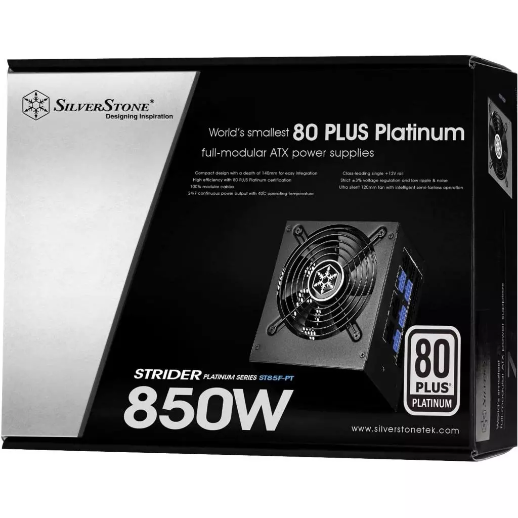 Блок питания Silver Stone 850W STRIDER (SST-ST85F-PT) - 11 Блок питания Silver Stone 850W STRIDER (SST-ST85F-PT) - 11
