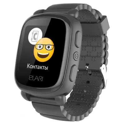 Смарт-часы Elari KidPhone 2 Black с GPS-трекером (KP-2B)