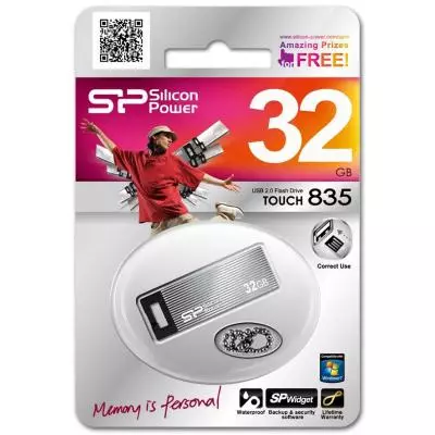 USB флеш накопитель Silicon Power 32GB Touch 835 USB 2.0 (SP032GBUF2835V1T) - 2
