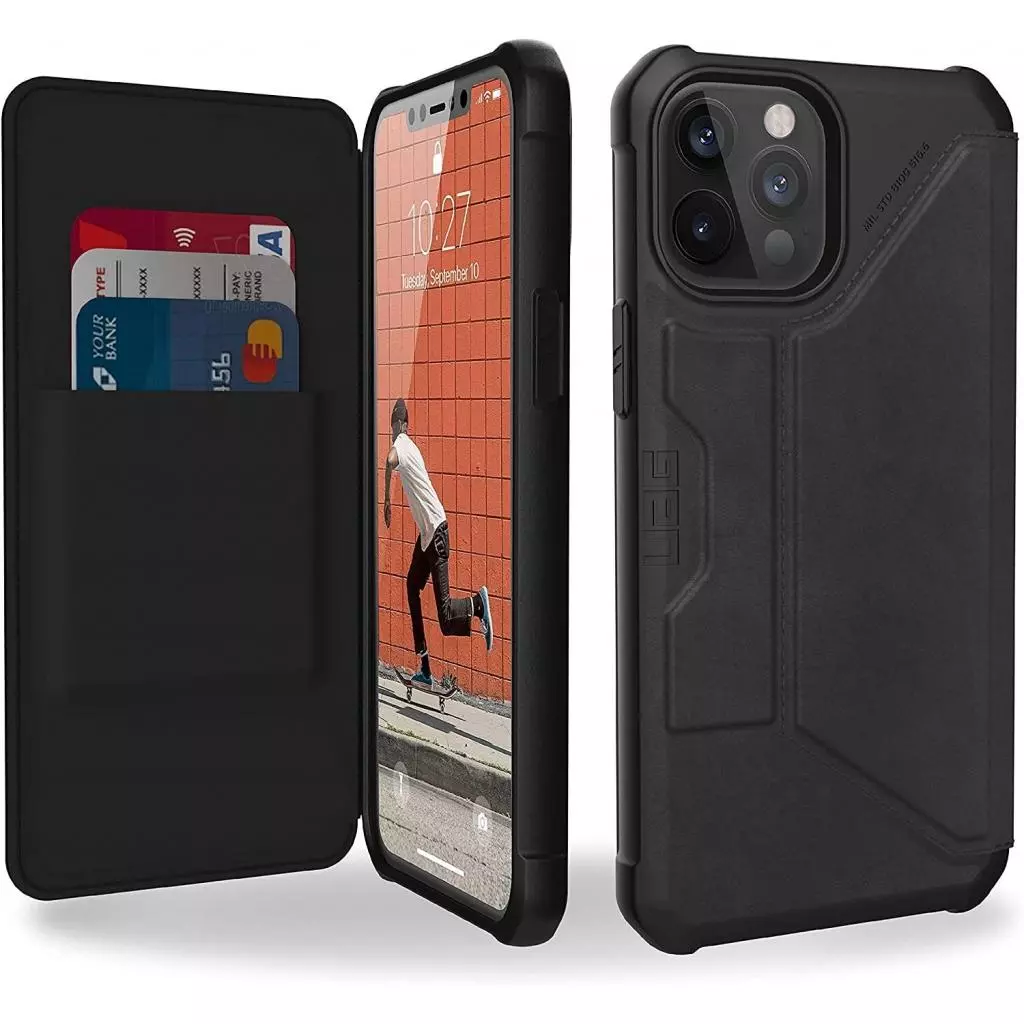 Чехол для моб. телефона Uag iPhone 12 Pro Max Metropolis, Leather Black (112366118340) - 4