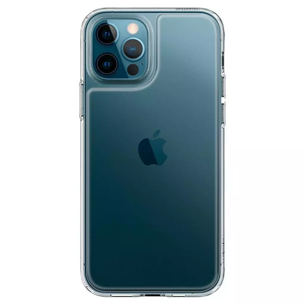 Чехол для моб. телефона Spigen iPhone 12 / 12 Pro Quartz Hybrid, Crystal Clear (ACS01705) - 1 Чехол для моб. телефона Spigen iPhone 12 / 12 Pro Quartz Hybrid, Crystal Clear (ACS01705) - 1