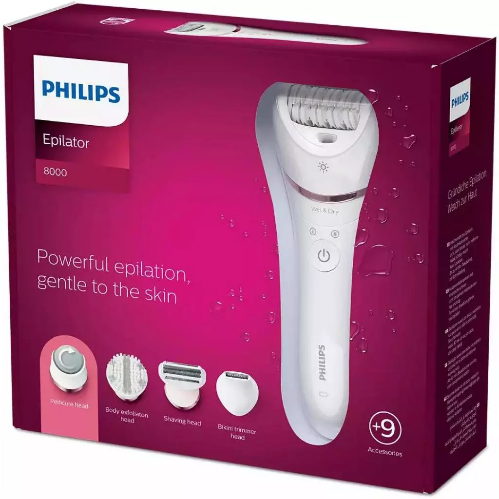 Эпилятор Philips Series 8000 BRE740/10 (BRE740/10) - 6 Эпилятор Philips Series 8000 BRE740/10 (BRE740/10) - 6