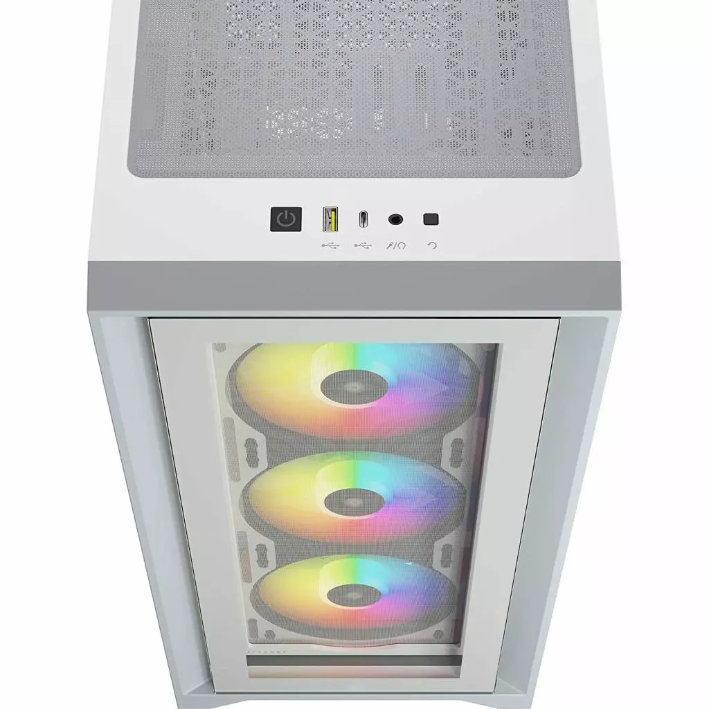 Корпус Corsair iCUE 4000X RGB Tempered Glass White (CC-9011205-WW) - 4 Корпус Corsair iCUE 4000X RGB Tempered Glass White (CC-9011205-WW) - 4