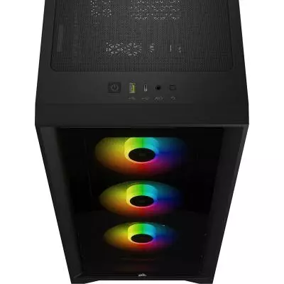 Корпус Corsair iCUE 4000X RGB Tempered Glass Black (CC-9011204-WW) - 4 Корпус Corsair iCUE 4000X RGB Tempered Glass Black (CC-9011204-WW) - 4