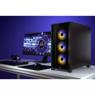 Корпус Corsair iCUE 4000X RGB Tempered Glass Black (CC-9011204-WW) - 6 Корпус Corsair iCUE 4000X RGB Tempered Glass Black (CC-9011204-WW) - 6