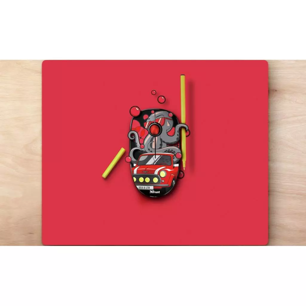 Мышка Trust Sketch Silent Click Wireless Red (23336) - 5 Мышка Trust Sketch Silent Click Wireless Red (23336) - 5