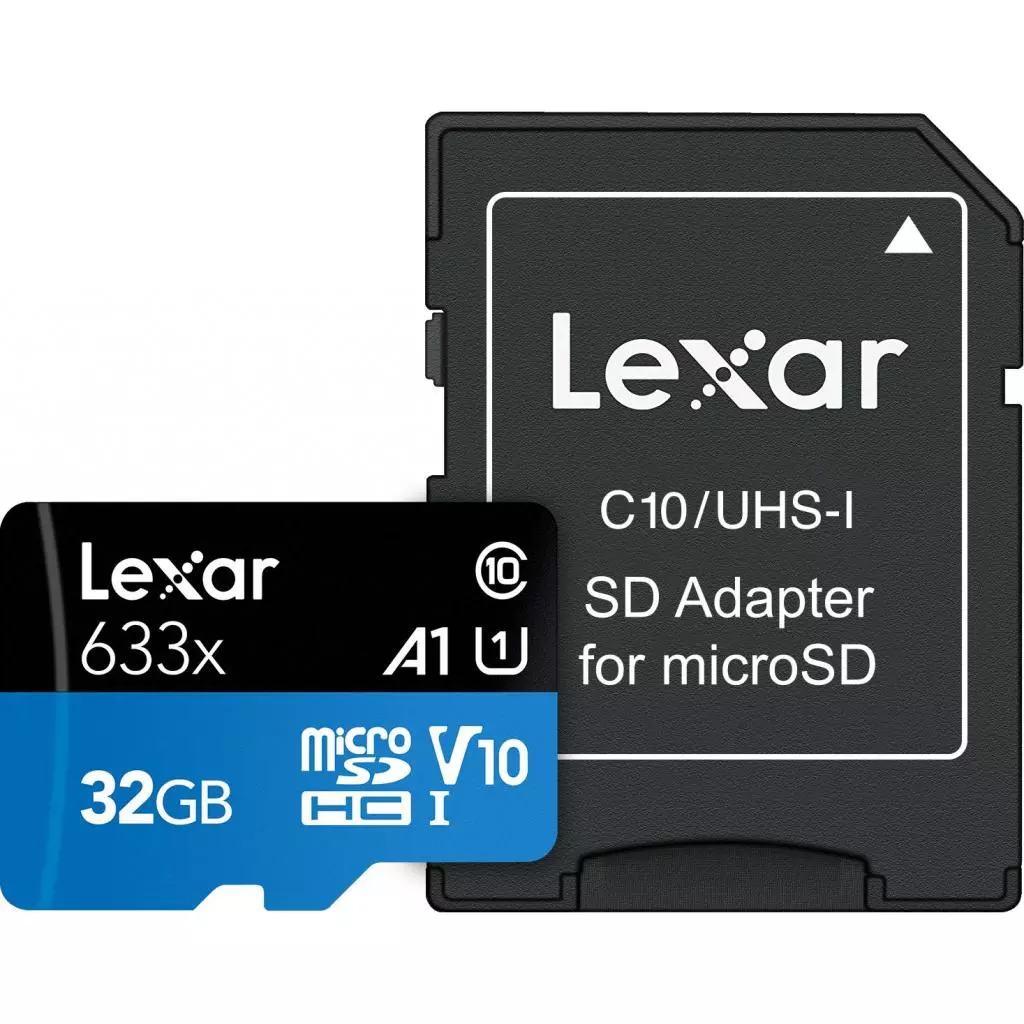 Карта памяти Lexar 32GB microSDHC class 10 UHS-I 633x (LSDMI32GBB633A) - 2 Карта памяти Lexar 32GB microSDHC class 10 UHS-I 633x (LSDMI32GBB633A) - 2