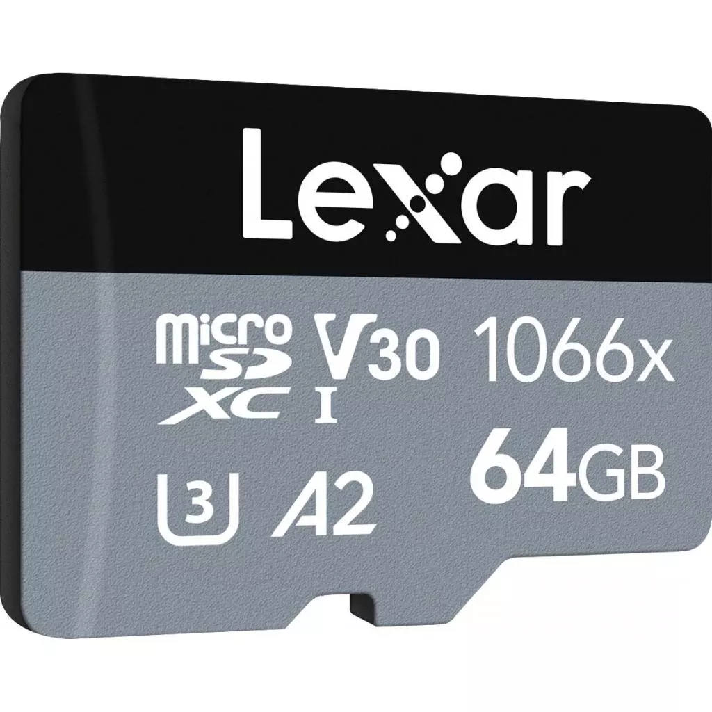 Карта памяти Lexar 64GB microSDXC class 10 UHS-I 1066x Silver (LMS1066064G-BNANG) - 1 Карта памяти Lexar 64GB microSDXC class 10 UHS-I 1066x Silver (LMS1066064G-BNANG) - 1