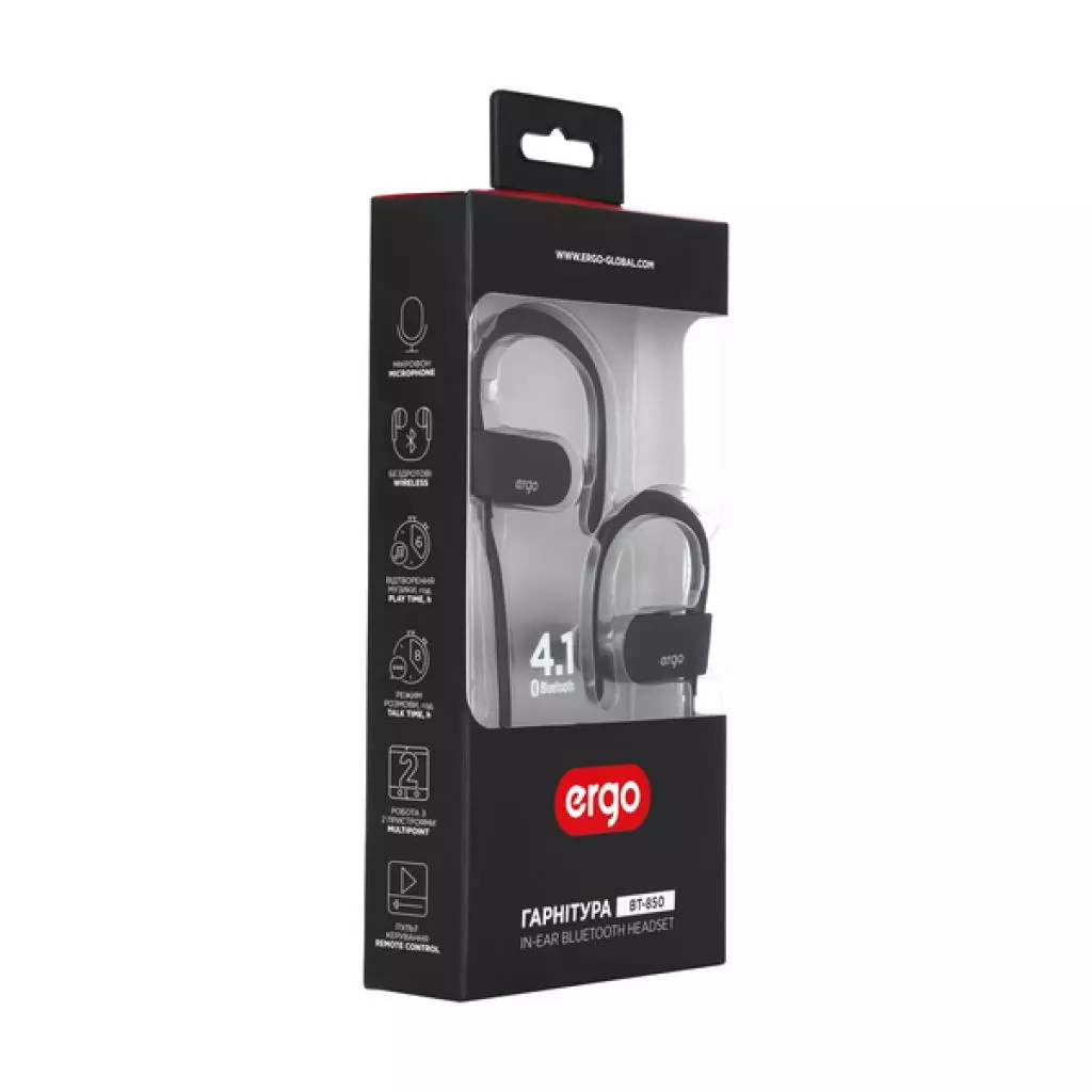 Наушники Ergo BT-850 Black - 5 Наушники Ergo BT-850 Black - 5