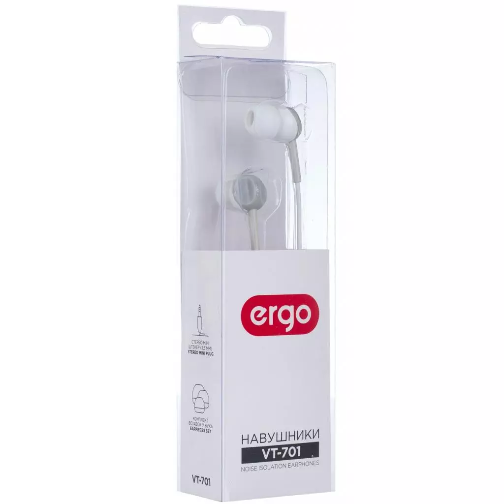 Наушники Ergo VT-701 White - 2 Наушники Ergo VT-701 White - 2
