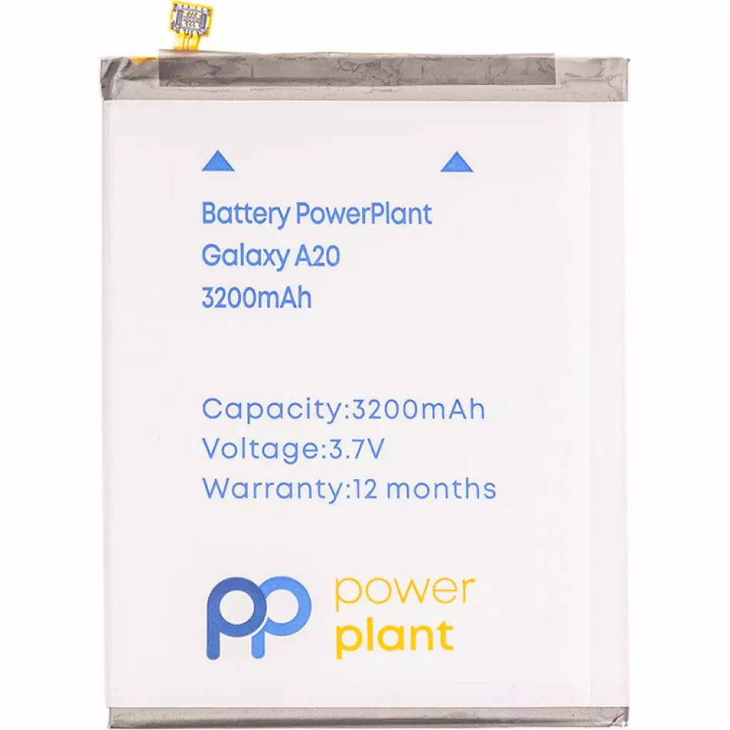 Аккумуляторная батарея для телефона PowerPlant Samsung Galaxy A20 (EB-BA505ABN) 3200mAh (SM170685)
