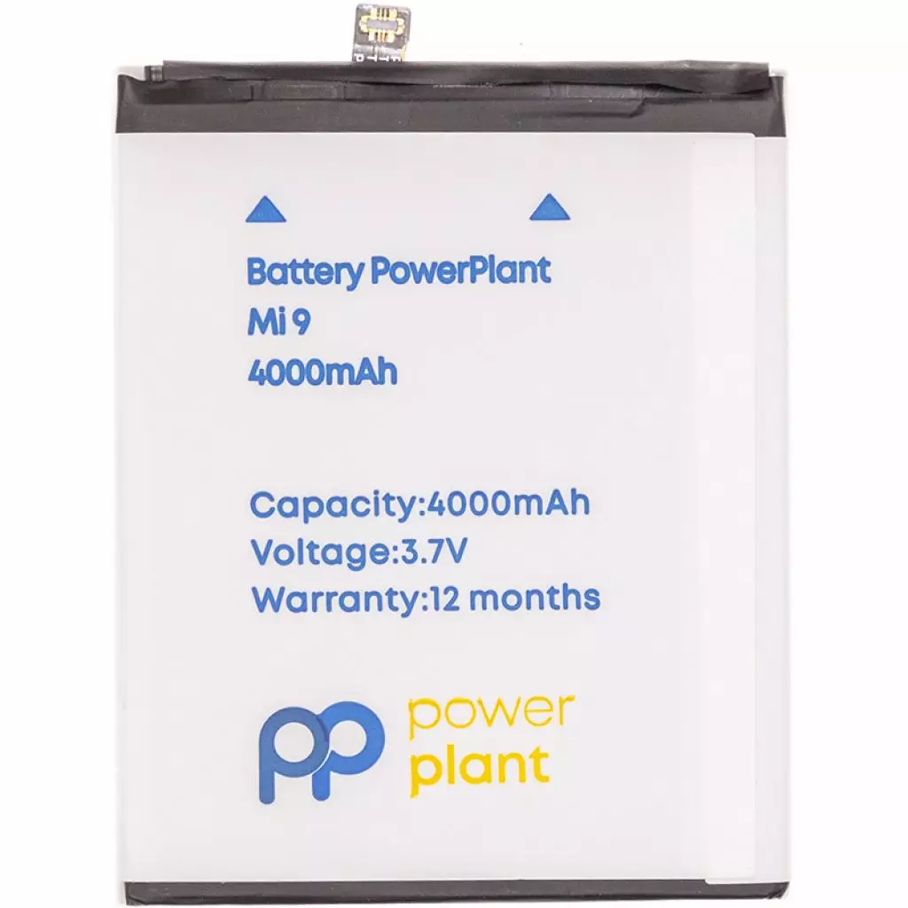 Аккумуляторная батарея для телефона PowerPlant Xiaomi Mi 9 (BM3L) 4000mAh (SM220298)
