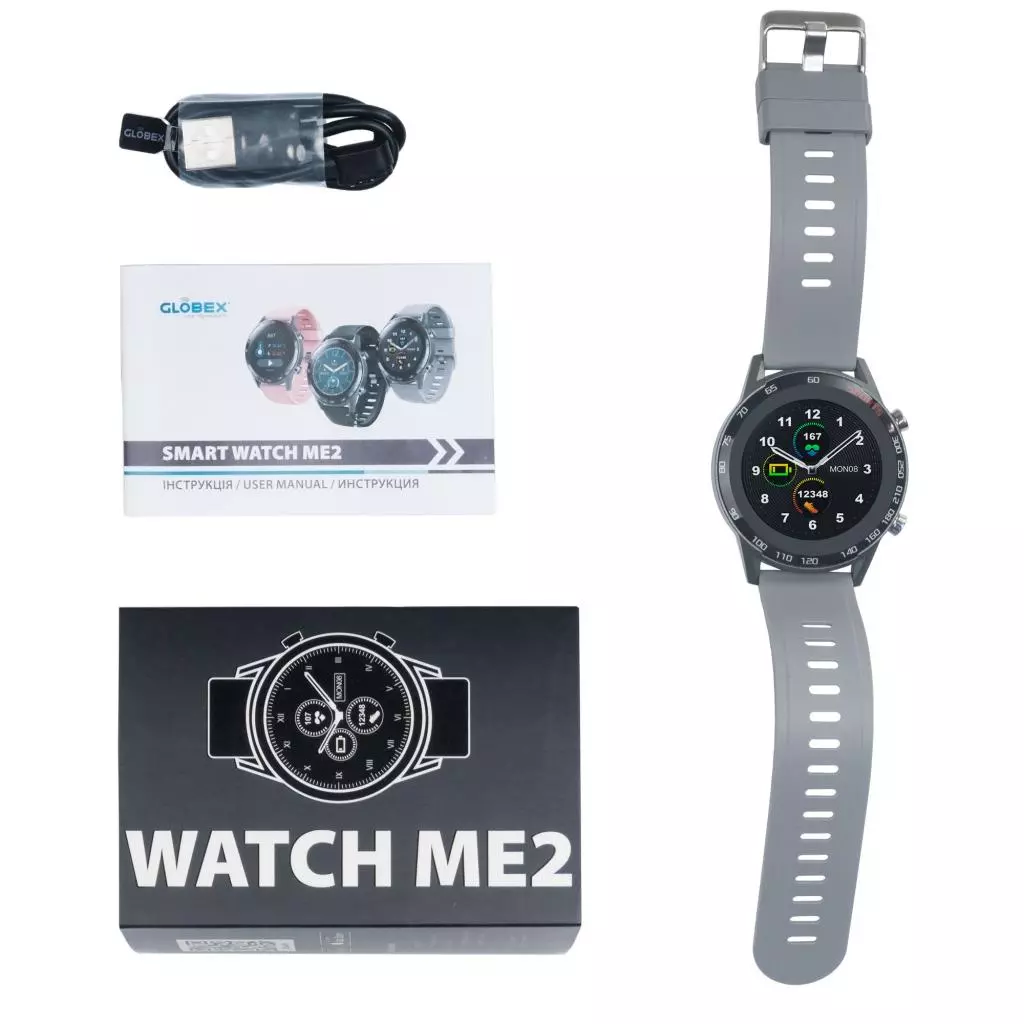 Смарт-часы Globex Smart Watch Me2 (Gray) - 9 Смарт-часы Globex Smart Watch Me2 (Gray) - 9