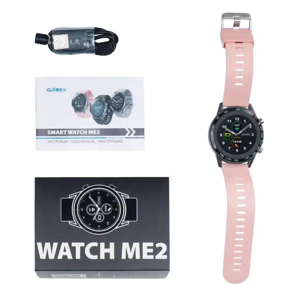 Смарт-часы Globex Smart Watch Me2 (Pink) - 9 Смарт-часы Globex Smart Watch Me2 (Pink) - 9