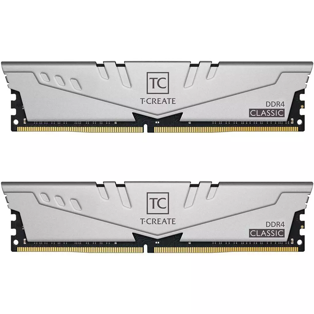 Модуль памяти для компьютера DDR4 16GB (2x8GB) 2666 MHz T-Create Classic 10L Gray Team (TTCCD416G2666HC19DC01)