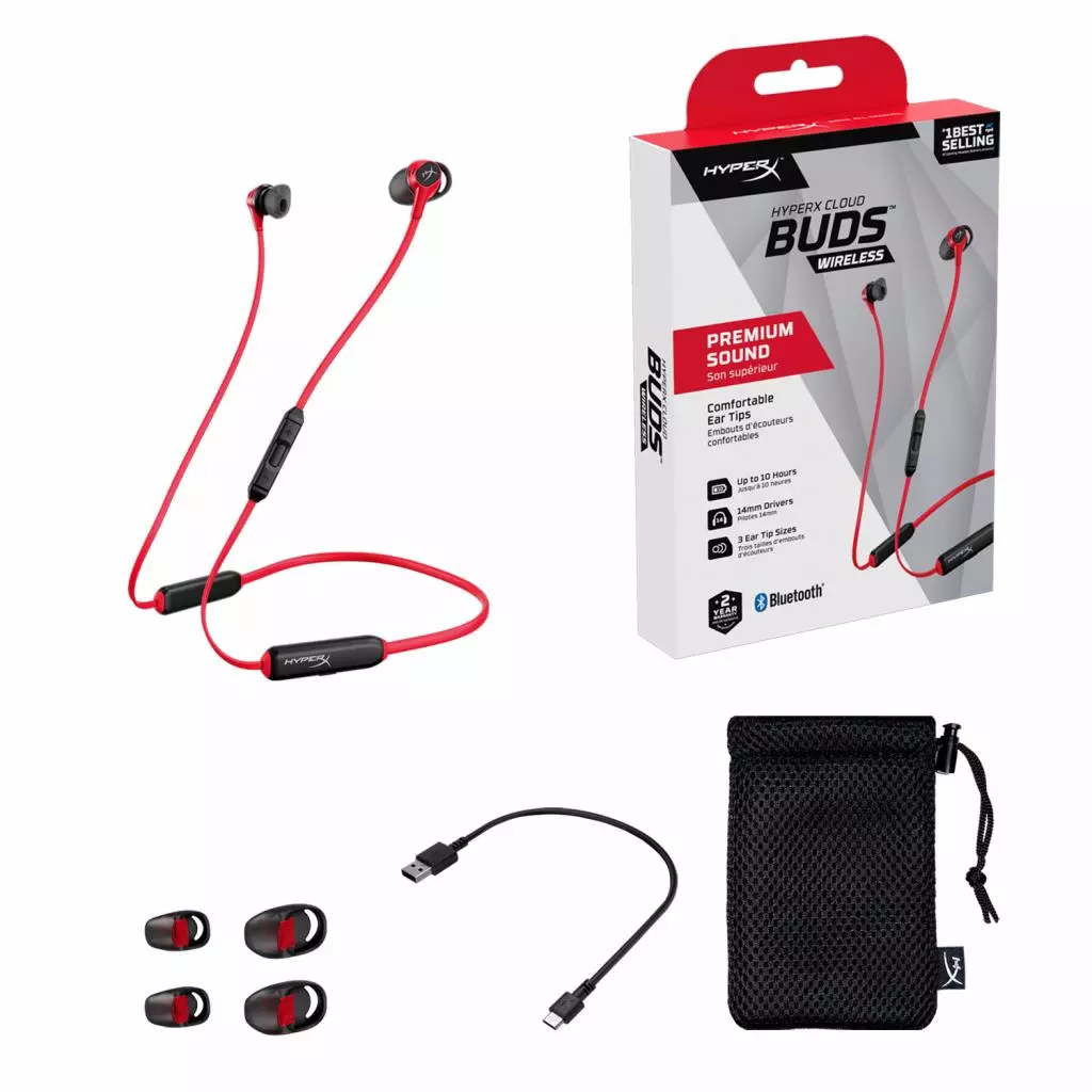 Наушники HyperX Cloud Buds (HEBBXX-MC-RD/G) - 5 Наушники HyperX Cloud Buds (HEBBXX-MC-RD/G) - 5