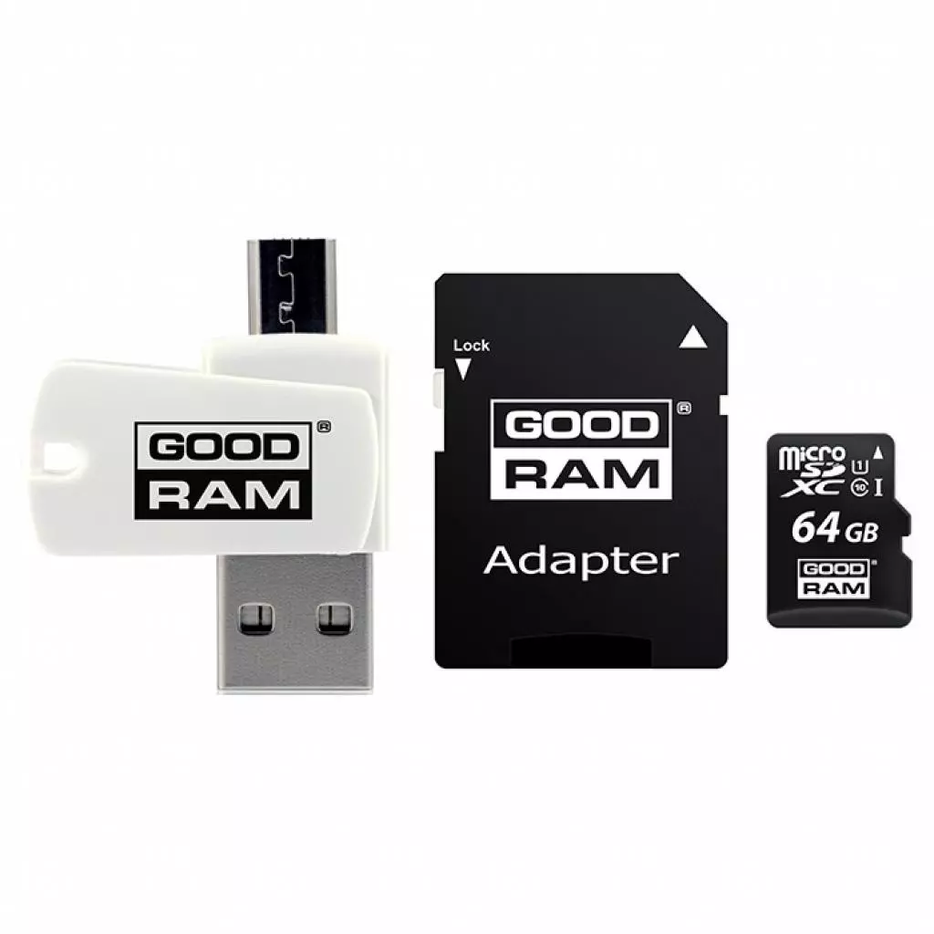 Карта памяти Goodram 64GB microSDXC class 10 UHS-I (M1A4-0640R12)