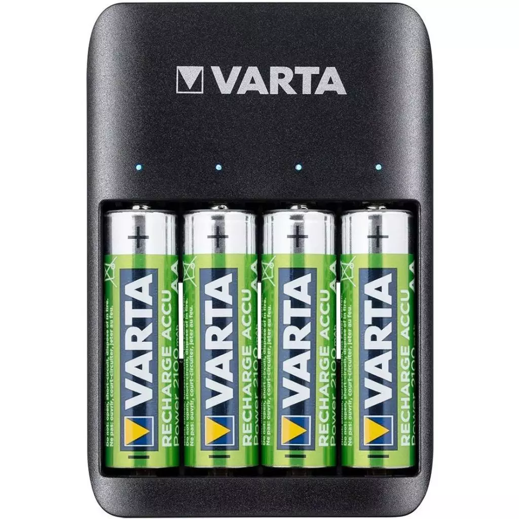Зарядное устройство для аккумуляторов Varta Value USB Quattro Charger + 4шт. AA 2100 mAh (57652101451) - 1 Зарядное устройство для аккумуляторов Varta Value USB Quattro Charger + 4шт. AA 2100 mAh (57652101451) - 1