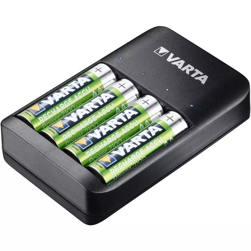 Зарядное устройство для аккумуляторов Varta Value USB Quattro Charger + 4шт. AA 2100 mAh (57652101451) - 2 Зарядное устройство для аккумуляторов Varta Value USB Quattro Charger + 4шт. AA 2100 mAh (57652101451) - 2