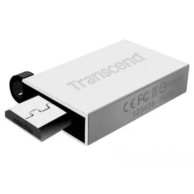 USB флеш накопитель Transcend 64Gb JetFlash 380 Silver USB 2.0 (TS64GJF380S) - 1