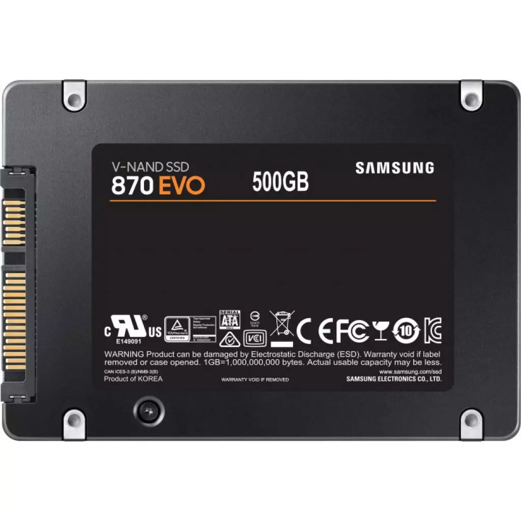 Накопитель SSD 2.5" 500GB 870 EVO Samsung (MZ-77E500BW) - 3 Накопитель SSD 2.5" 500GB 870 EVO Samsung (MZ-77E500BW) - 3