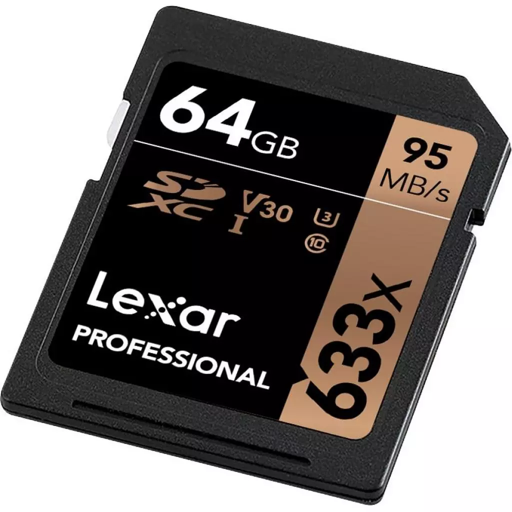 Карта памяти Lexar 64GB SDXC class 10 UHS-I U3 V30 633x Professional (LSD64GCB633) - 3 Карта памяти Lexar 64GB SDXC class 10 UHS-I U3 V30 633x Professional (LSD64GCB633) - 3