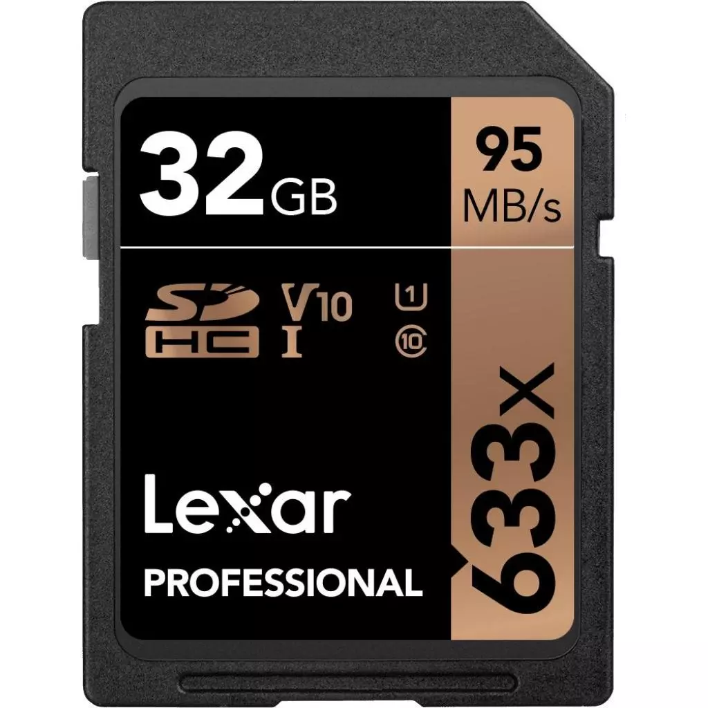 Карта памяти Lexar 32GB SDHC class 10 UHS-I U1 V10 633x Professional (LSD32GCB633)