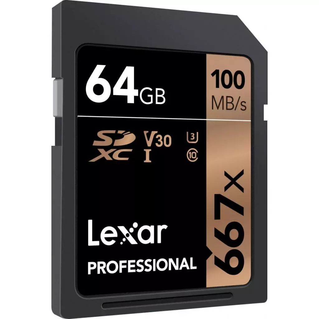 Карта памяти Lexar 64GB SDXC class 10 UHS-I U3 V30 667x Professional (LSD0667064G-BNNNG) - 1 Карта памяти Lexar 64GB SDXC class 10 UHS-I U3 V30 667x Professional (LSD0667064G-BNNNG) - 1