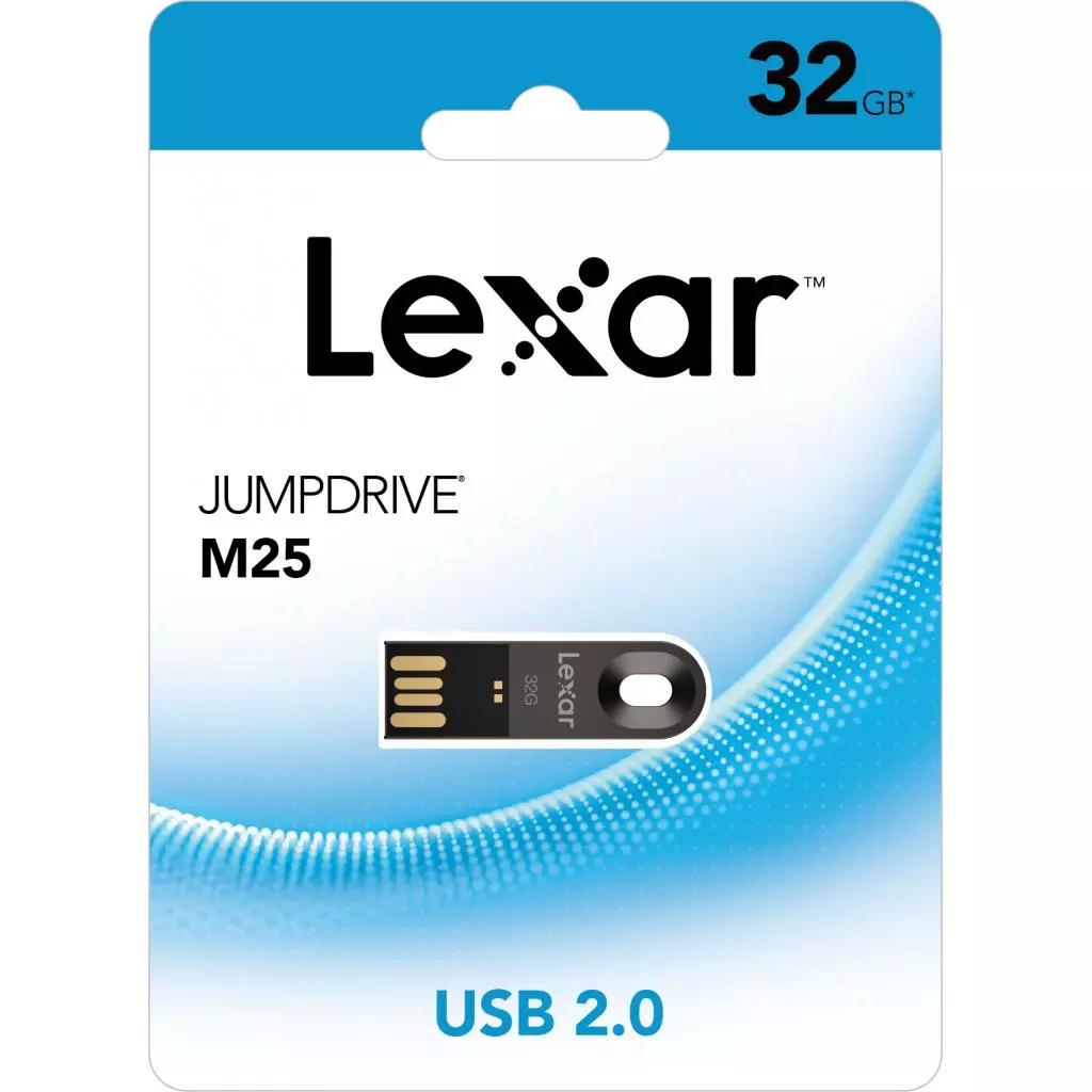 USB флеш накопитель Lexar 32GB JumpDrive M25 Titanium Gray USB 2.0 (LJDM025032G-BNQNG) - 5 USB флеш накопитель Lexar 32GB JumpDrive M25 Titanium Gray USB 2.0 (LJDM025032G-BNQNG) - 5