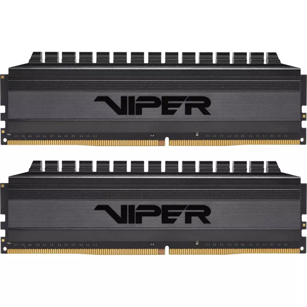 Модуль памяти для компьютера DDR4 8GB (2x4GB) 3000 MHz Viper 4 Blackout Patriot (PVB48G300C6K)